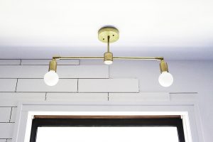 DIY Light Fixture : Double Brass Fl...