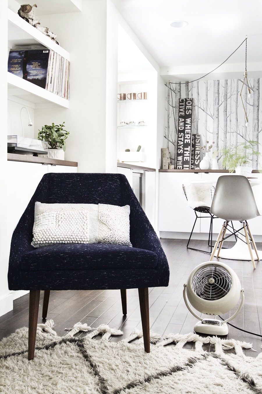 West elm parker top slipper chair