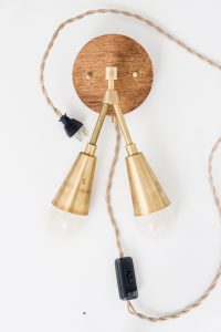 DIY Light Fixture : Woodsy & Brass ...