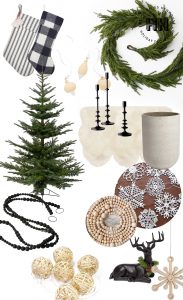 Decorating for a Minimal Rustic Christmas