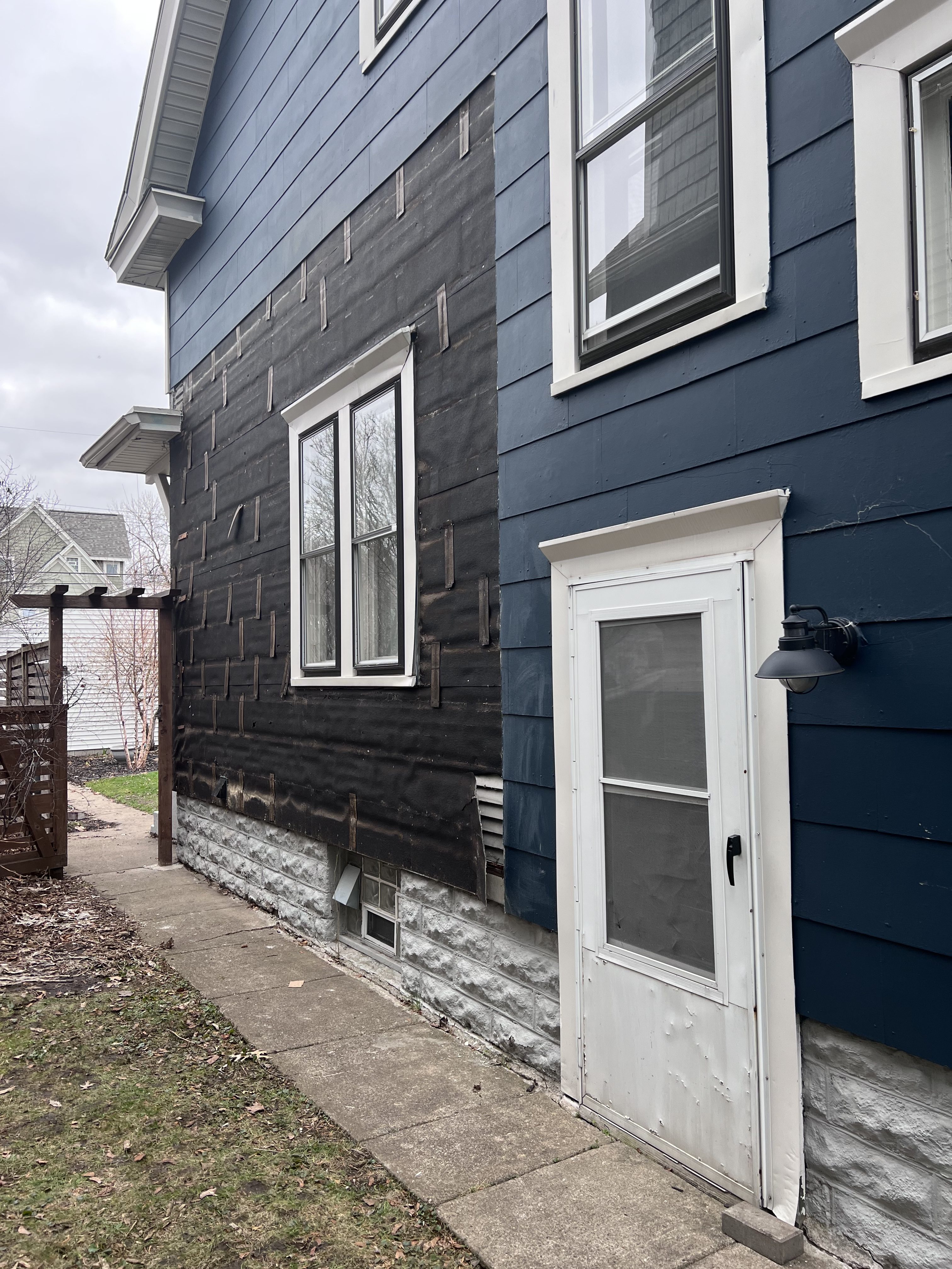 Asbestos Siding Removed